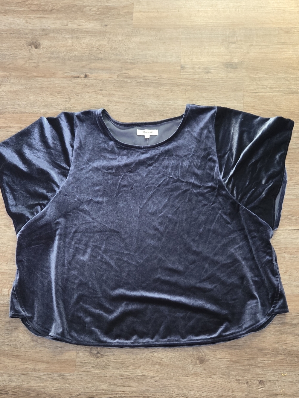 Madewell Velvet Butterfly Top